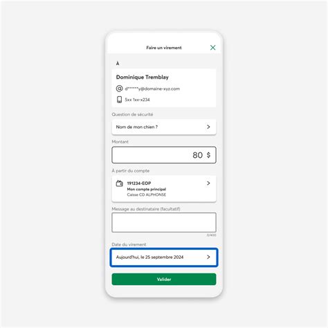 comment faire un virement bancaire desjardins